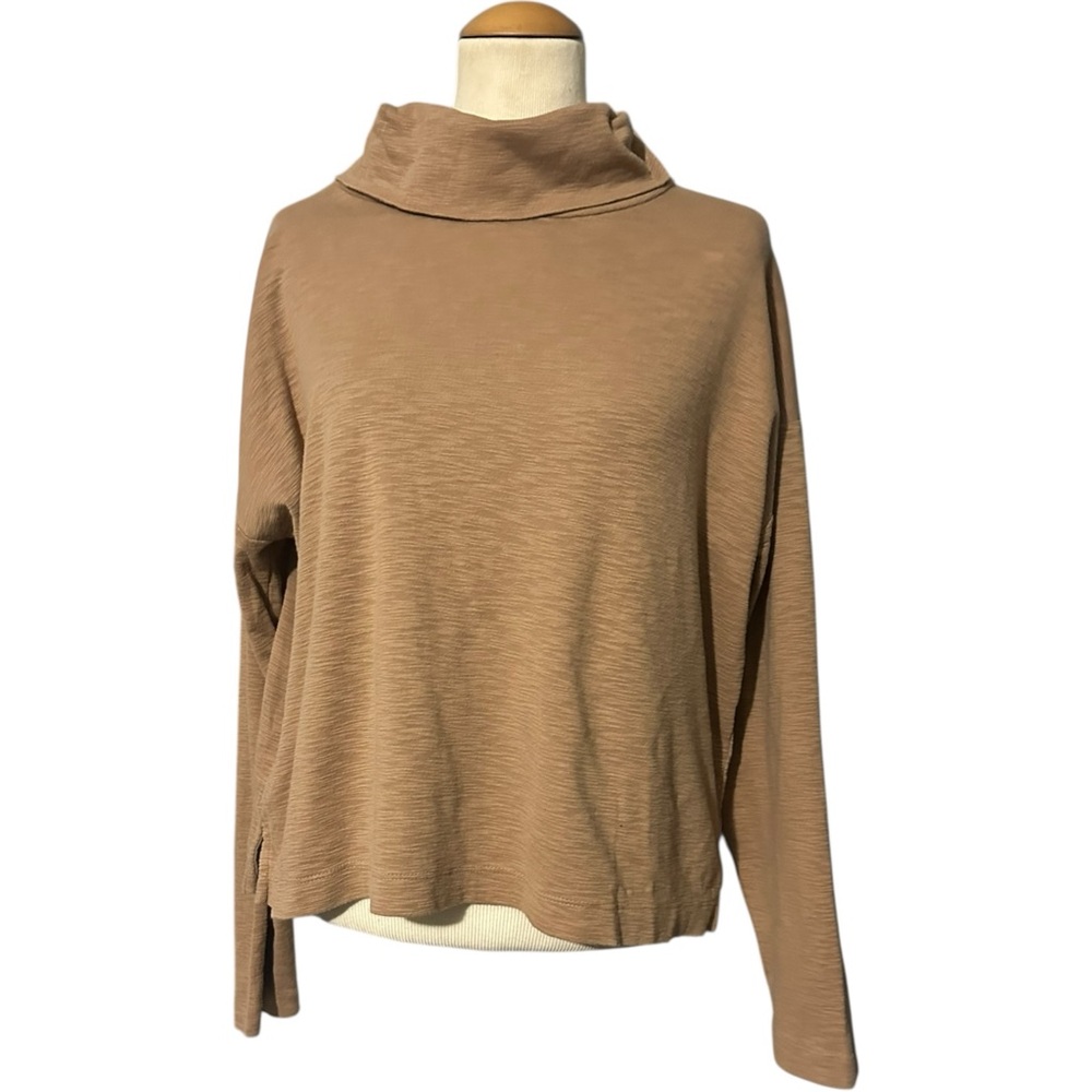 Banana Republic Factory Cowl Neck Lightweight Sweater Tan Size Small